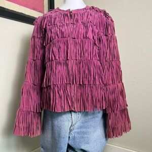 Vintage Western Suede Fringe Jacket